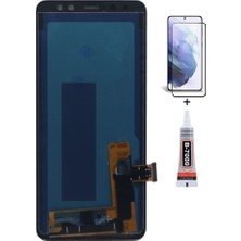 Yedcom Samsung A8 2018 A530 Uyumlu Ekran Lcd Dokunmatik B7000 15ML Yapıştırıcı ve Kırılmaz Cam ile beraber Yc