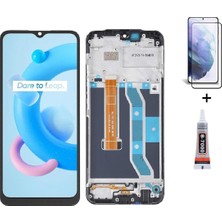 Yedcom Oppo Realme C15 Çıtalı Uyumlu Ekran Lcd Dokunmatik B7000 15ML Yapıştırıcı ve Kırılmaz Cam ile beraber Yc