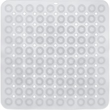 Dilan Store 2 Adet Banyo Duş Küvet Için Vantuzlu Kaydırmaz, Su Drenajlı, Masajlı Paspas -54X54CM D-150