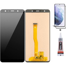 Yedcom Samsung A7 2018 A750 Uyumlu Ekran Lcd Dokunmatik B7000 15ML Yapıştırıcı ve Kırılmaz Cam ile beraber Yc