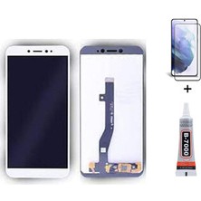 Yedcom General Mobile Gm8 Go Beyaz Ekran Lcd Dokunmatik B7000 15ML Yapıştırıcı ve Kırılmaz Cam ile beraber Yc