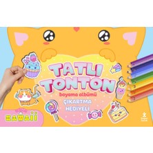 Kategori Yayıncılık Kawaii Tatlı Tonton Çıkartma Hediyeli Boyama Albümü