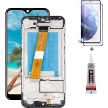 Yedcom Samsung A01 A015F Çıtalı Uyumlu Ekran Lcd Dokunmatik B7000 15ML Yapıştırıcı ve Kırılmaz Cam ile beraber Yc