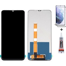 Yedcom Oppo Realme C12 Uyumlu Ekran Lcd Dokunmatik B7000 15ML Yapıştırıcı ve Kırılmaz Cam ile beraber Yc