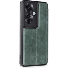 LTG Nova Newface Reno 11F Kılıf Flip Cover - Koyu Yeşil