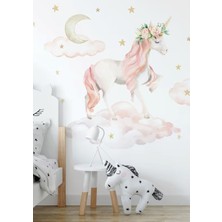 Wallhuman Unicorn Hayaller Çocuk Odası Duvar Stickerı