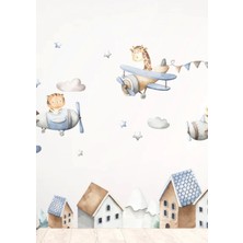 Wallhuman Sevimli Uçuş Çocuk Odası Duvar Stickerı