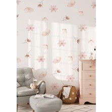 Wallhuman Narin Çiçekler Çocuk Odası Duvar Stickerı