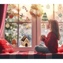 Wallhuman Yılbaşı-Kış Şenlikleri Çocuk Odası Cam ve Duvar Stickerı