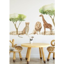 Wallhuman Africa Jungle Çocuk Odası Duvar Stickerı