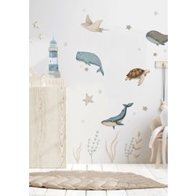 Wallhuman Bebek Balinalar Çocuk Odası Duvar Stickerı
