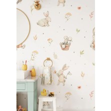 Wallhuman Izci Tavşanlar Çocuk Odası Duvar Stickerı