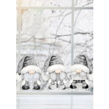 Wallhuman Yılbaşı-Gri Cüceler Çocuk Bebek Odası Sticker Set