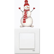Wallhuman Priz- Üşüyen Kardan Adam Çocuk Odası Priz Stickerı