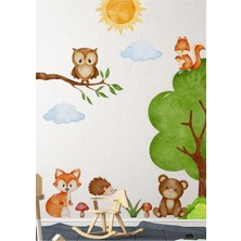 Wallhuman Baby Woodland Çocuk Odası Duvar Sticker