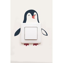 Wallhuman Priz- Konuşan Penguen Çocuk Odası Stickerı