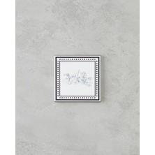 English Home Victoria Seramik Bardak Altlığı 10.8x0.8 cm Siyah - Beyaz  (13.11.2025)