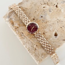 Vesce Atelier Osier Gold Saat Bordo