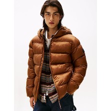 Tommy Hilfiger Erkek Kahverengi Şişme Ceket
