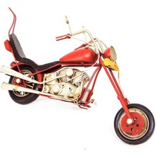 ZS Demir Dekoratif Metal Motosiklet Vintage Biblo Ev Ofis Hediyelik
