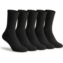 Lykos Erkek Siyah Pamuklu Soket Boy Çorap 5’li Paket