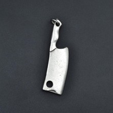 Alooya Satır Totem - Gastronomi Gümüş Kaplama Deri İp Kolye