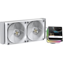 Ocypus Sigma L24 Pro Beyaz 240 mm INTEL(1700P/1851P)-AMD Uyumlu Sıvı Soğutucu