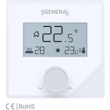 General Life Mitra FH25S Yerden Isıtma Termostatı - Beyaz