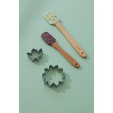 LTG Nova 4’lü Silikon Kurabiye Kalıplı Spatula Seti