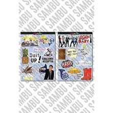 Storemax How I Met Your Mother Temalı Etiket Seti 1 - Laptop Notebook Telefon