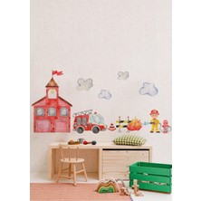Wallhuman Itfaiye Ekibi Çocuk Odası Duvar Stickerı