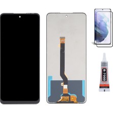 Yedcom Tecno Spark 8 Pro Ekran Lcd Dokunmatik B7000 15ML Yapıştırıcı ve Kırılmaz Cam ile beraber Yc