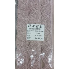Karahanbey Dantel Polyester Sanal Tül Bant Y.pudra 14,40 Metre En 3 cm ON-784-PU