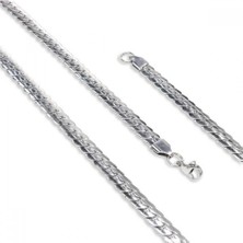 Hg.Aksesuar Erkek Ezme Balık Sırtı Çelik Kolye 1.6mm