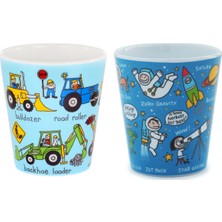 Tyrrell Katz 2'li Melamin Alıştırma Bardağı (Wheels & Space)