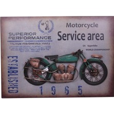 ZS Demir Motorsiklet Tablo Pano Vintage Dekoratif Ev Ofis Hediyelik