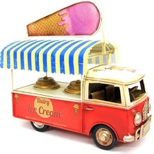 ZS Demir Dekoratif Metal Dondurma Arabası Dekor Biblo Hediyelik