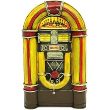 ZS Demir Dekoratif Metal Müzik Kutusu Kumbara Vintage Hediyelik