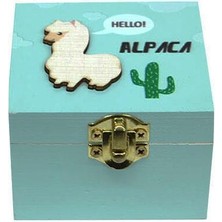 ZS Demir Müzik Kutusu Lama Temalı Dekoratif Hediyelik