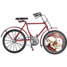 ZS Demir Dekoratif Metal Bisiklet Çerçeveli Vintage Dekoratif Hediyelik