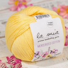 Karahanbey La Mia Mercerized Cotton Sarı El Örgü Ipi - 177 - 33584