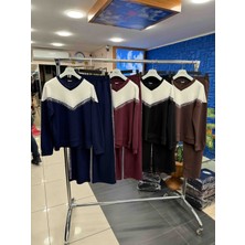 Perinin Dolabı Taşlı Modal Kadın Esofman Takımı