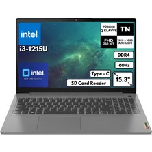 Lenovo Ideapad 3 15IAU7 I3-1215U 40GB 2 Tbssd UHD Graphics 15.6" Fhd Freedos Notebook 82RK0181TXAT19