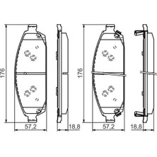Jeep Grand Cherokee Iı 2001 Sonrası Ön Fren Balatası (Bosch)