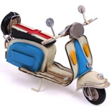 ZS Demir Dekoratif Metal Scooter Vintage Dekoratif Ev Ofis Hediyelik