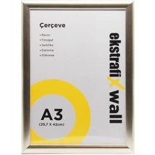 Kitabevimden Ekstrafix Çerçeve A3 22 Li Gümüş FIX-ÇG09