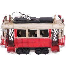 ZS Demir Dekoratif Metal Taksim Tramvay Orta Boy Vintage Biblo Hediyelik