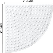 MAİN SHOP Silikon Banyo Paspası Duş Kaydırmazı Vantuzlu Banyo Paspası 54X54 cm M-163