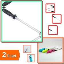 Hereveoyuncak Yuvarlak Profesyonel Masat Bıçak Bileyici Büyük Boy + Doldurulabilir Gazlı Çakmak - 2li Set U0L1U6