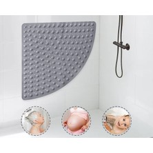 MAİN SHOP Kaymaz Banyo Matı Paspas Hızlı Süzme, Makinede Yıkanabilir 54X54 cm M-163